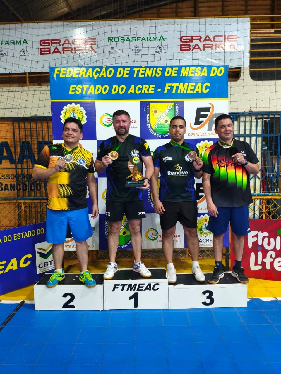2ª etapa do Circuito Acreano de Tênis de Mesa tem campeões definidos; veja pódios