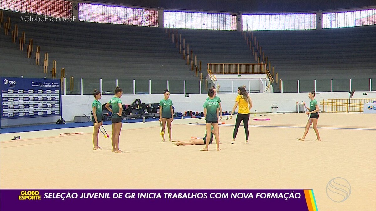 Novo conjunto da seleção juvenil de ginástica rítmica inicia trabalhos em  Aracaju, se