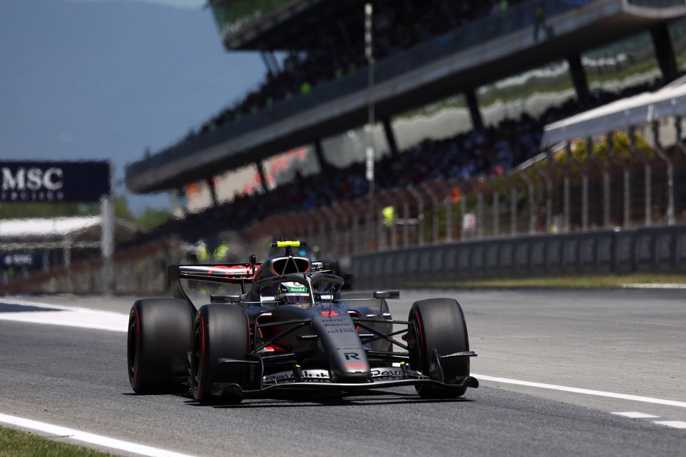Gabriel Bortoleto no treino livre para o GP de Barcelona
