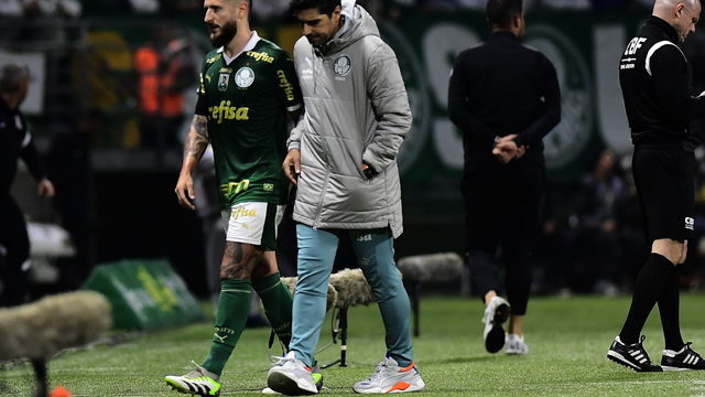 Zé Rafael e Abel Ferreira em Palmeiras x Corinthians
