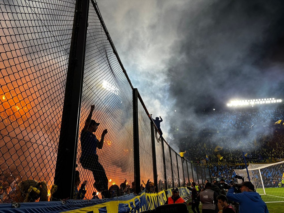 Boca Juniors x Palmeiras, semifinal da Libertadores — Foto: Thiago Ferri