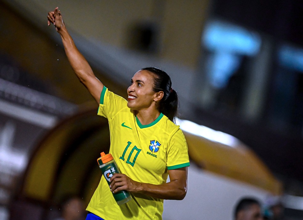 A atacante Marta, da seleção brasileira — Foto: CBF