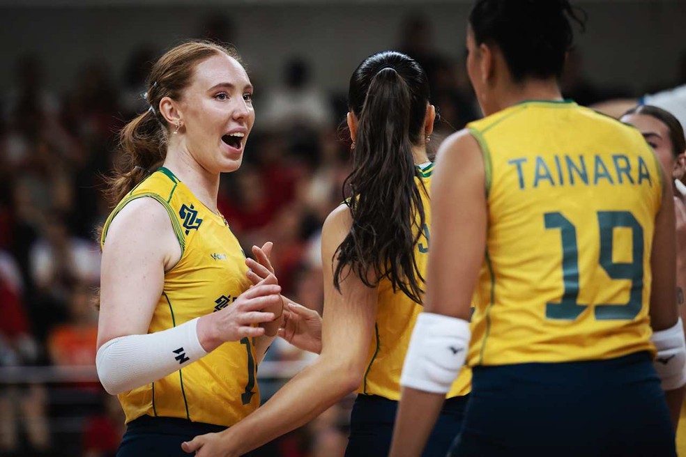 Brasil e Japão se enfrentam nesta quarta pela VNL, sem Gabi e Tainara — Brasil x Japão