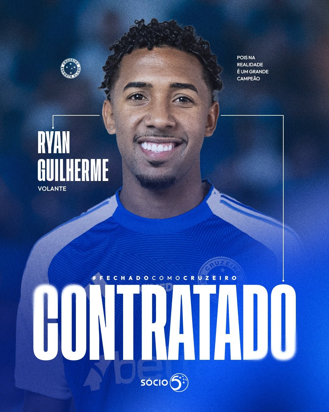 Cruzeiro anuncia Ryan Guilherme, ex-Fortaleza