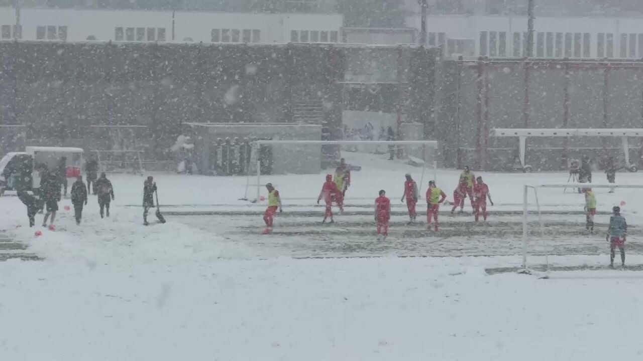 Olimpíadas de Inverno? Bayern treina em forte nevasca; veja