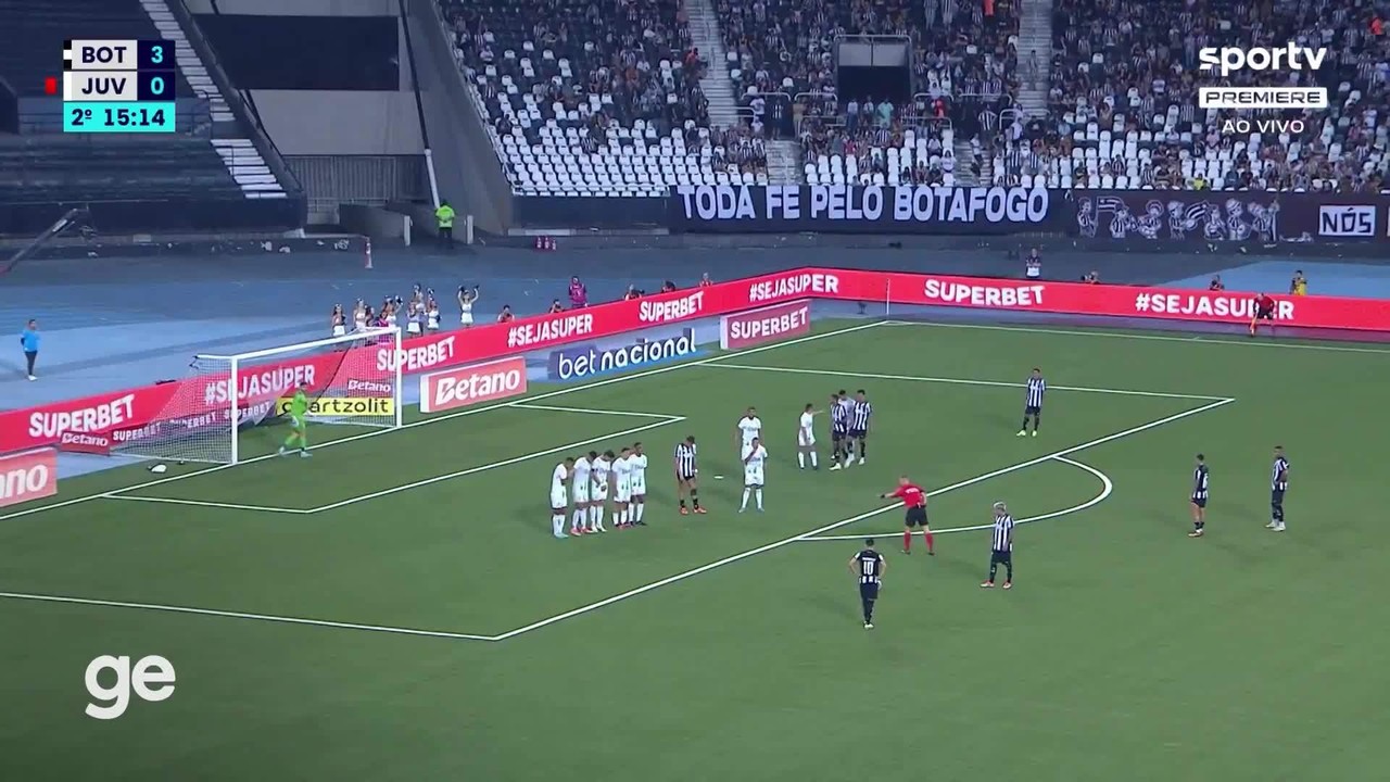 Veja os gols de bola parada do Botafogo neste Brasileirão