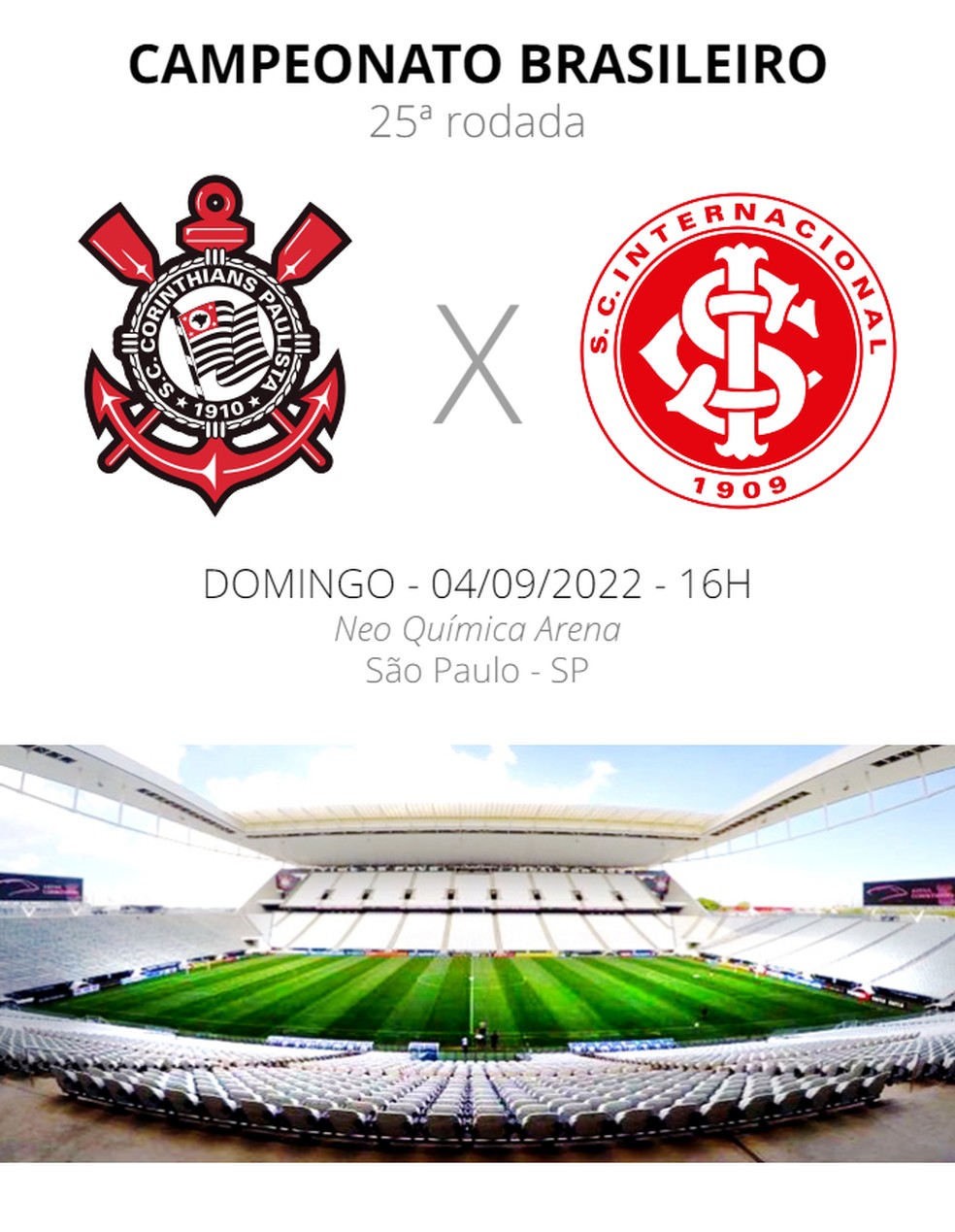 Corinthians x Internacional: saiba onde assistir jogo da Supercopa