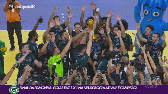 Goiás Vôlei vence final histórica contra a Neurologia Ativa - Programa: Globo Esporte GO 