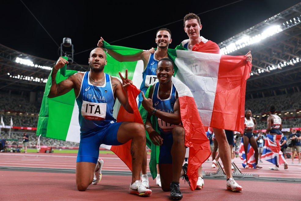 Itália surpreende e leva o ouro no revezamento 4 x 100 metros