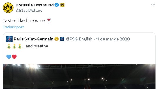 Derrota do PSG rende zoações na web até do Borussia Dortmund; veja