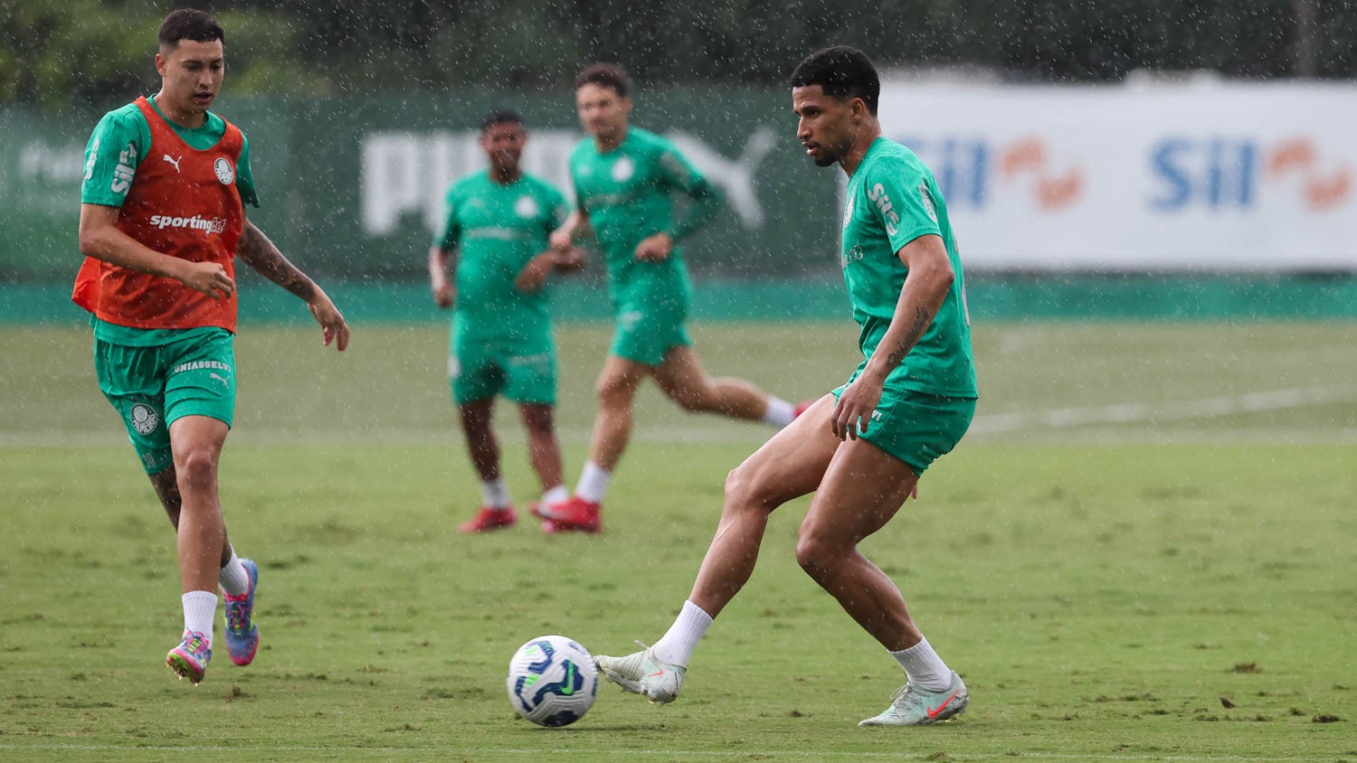 RETORNOS DE LESÃO! Mayke e Murilo mostram evolução na recuperação durante treino do Palmeiras.