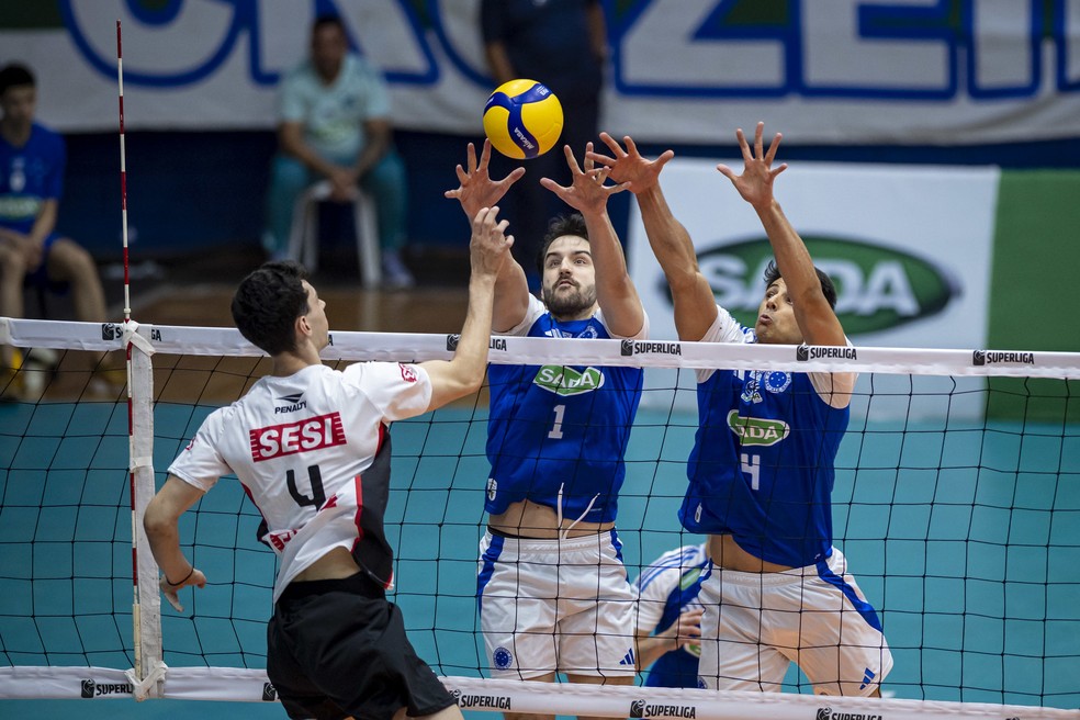 Cruzeiro, Sesi-Bauru, Superliga Masculina — Foto: Agência i7/Sada Cruzeiro