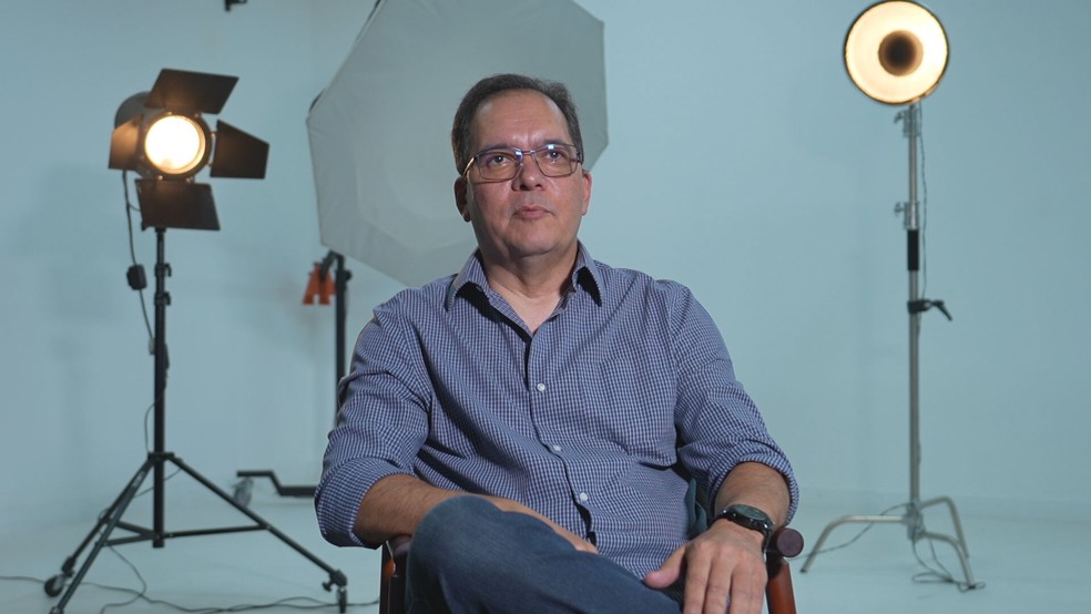 Elmo Alves, fotógrafo que registrou uma mãe amamentando o filho durante um jogo no Mineirão — Foto: TV Globo