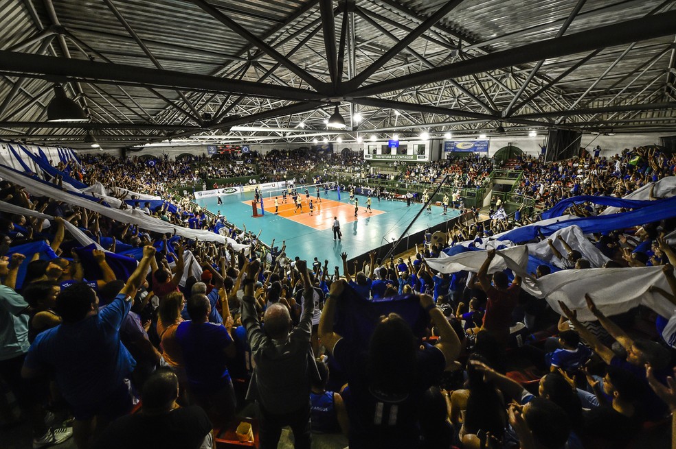 Ginásio do Riacho, em Contagem, recebe Cruzeiro x Suzano pela Superliga Masculina — Foto: Agência I7