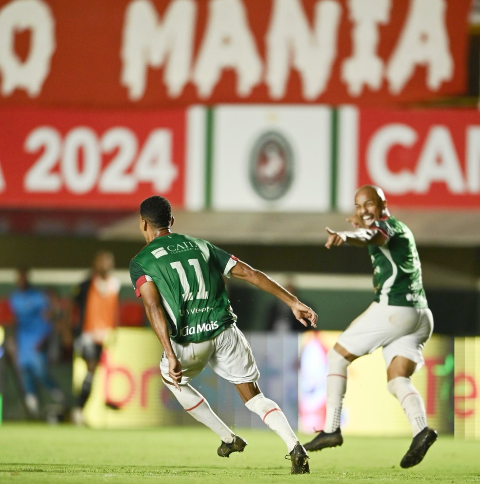 Atletas do Concórdia comemoram classificação na Copa do Brasil — Foto: Jery Souza
