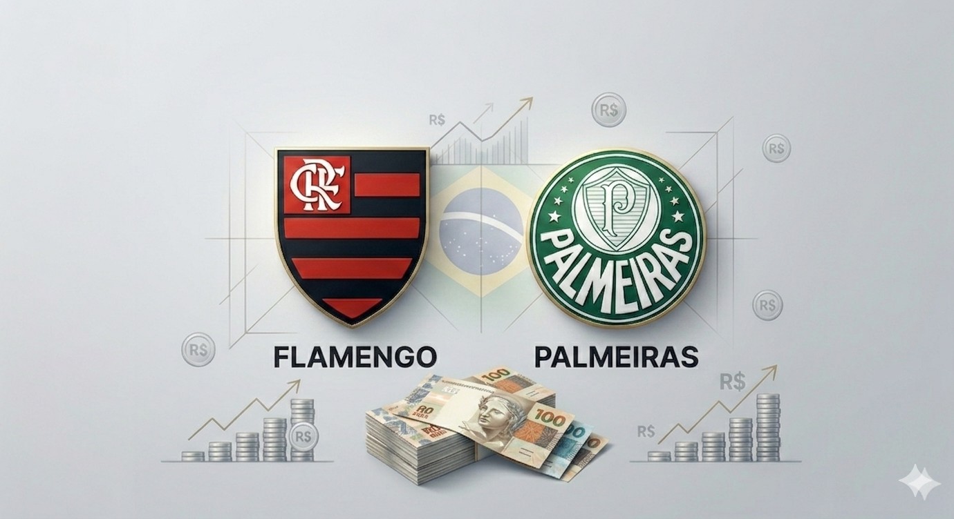 Cinco clubes faturam mais de R$ 1 bilhão em 2025; veja rankings de receitas e déficits
