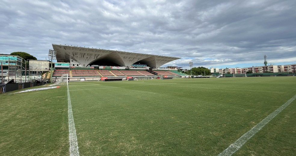 Estádio Luso-Brasileiro no Rio de Janeiro - Flamengo x Ferroviária - Supercopa feminina 2024 — Foto: Cárila Covas/Ferroviária SAF
