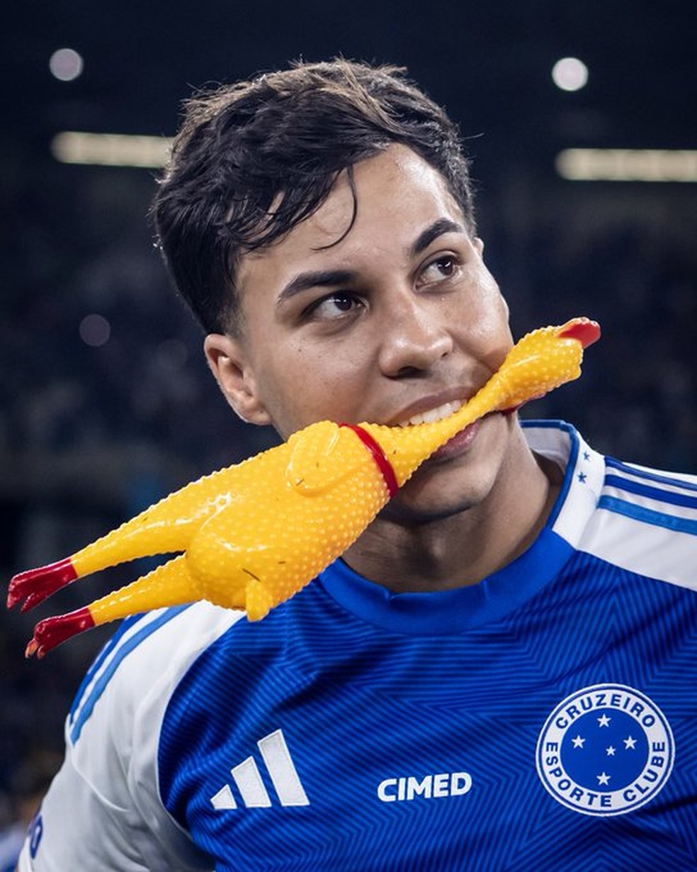 Kaio Jorge provoca o Atlético-MG — Foto: Gustavo Aleixo/ Cruzeiro