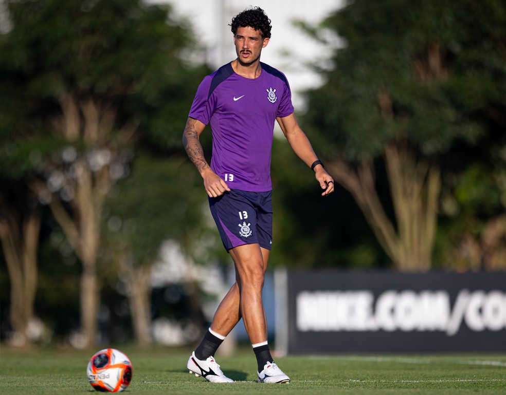 Gustavo Henrique em treino do Corinthians — Foto: Rodrigo Coca/Agência Corinthians