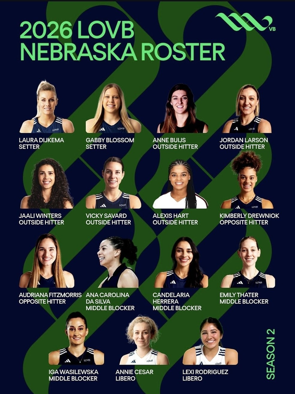 Carolana é anunciada pela equipe de Nebraska na liga americana — Foto: Reprodução/Instagram