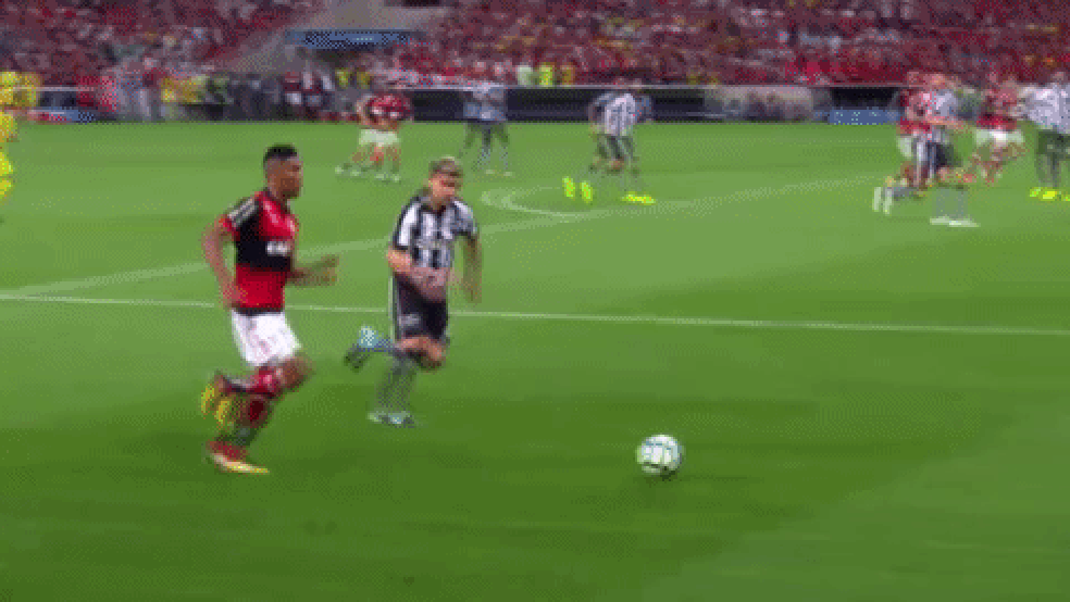 gif berrio flamengo botafogo &mdash; Foto: Reprodu&ccedil;&atilde;o