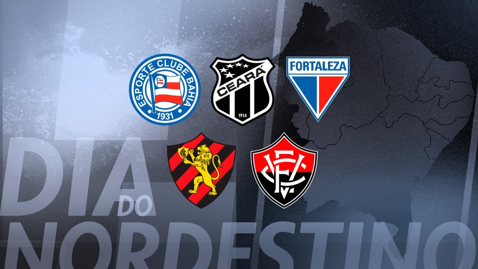 Cinco clubes podem representar o Nordeste na elite em 2025 — Foto: arte/ge