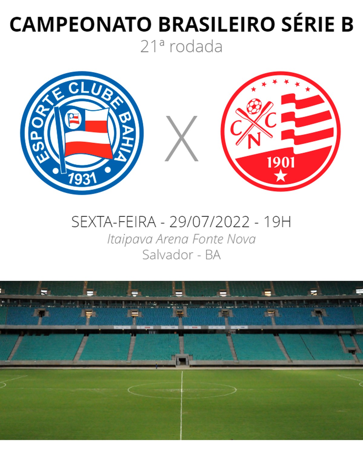 Bahia x Náutico veja onde assistir, escalações, desfalques e