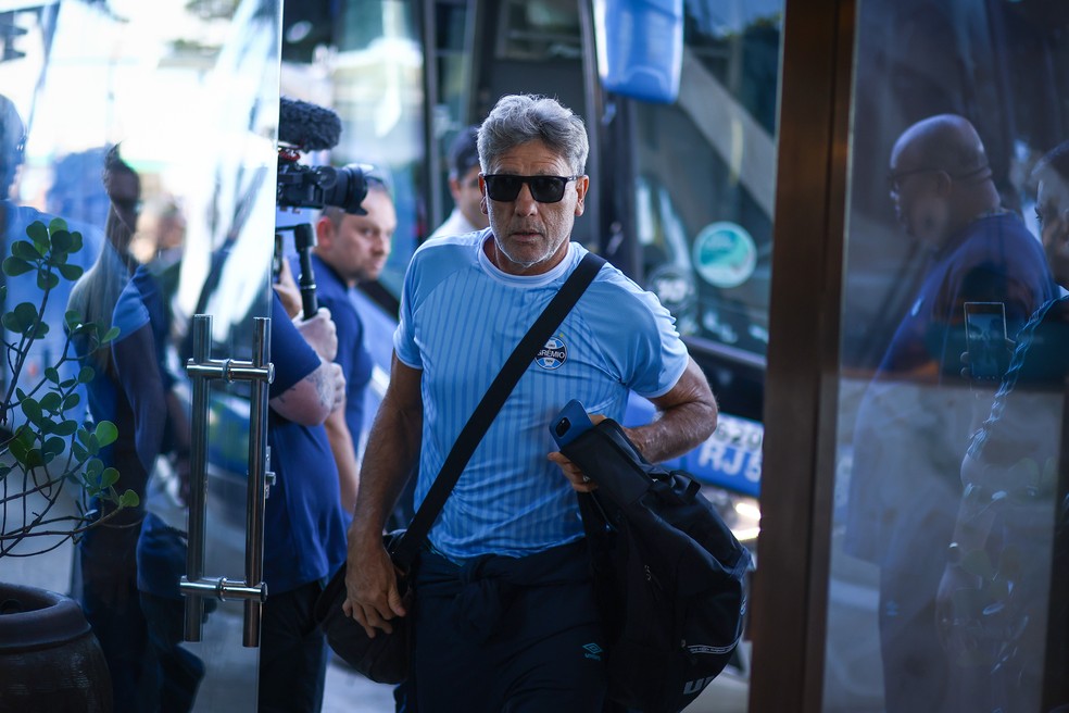 Grêmio chega ao Rio de Janeiro para enfrentar o Vasco — Foto: Lucas Uebel/Grêmio