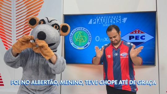 ▶️ Mascote do Piauí, Enxuga Rato celebra título da Segundona no ge - Foto: (ge)