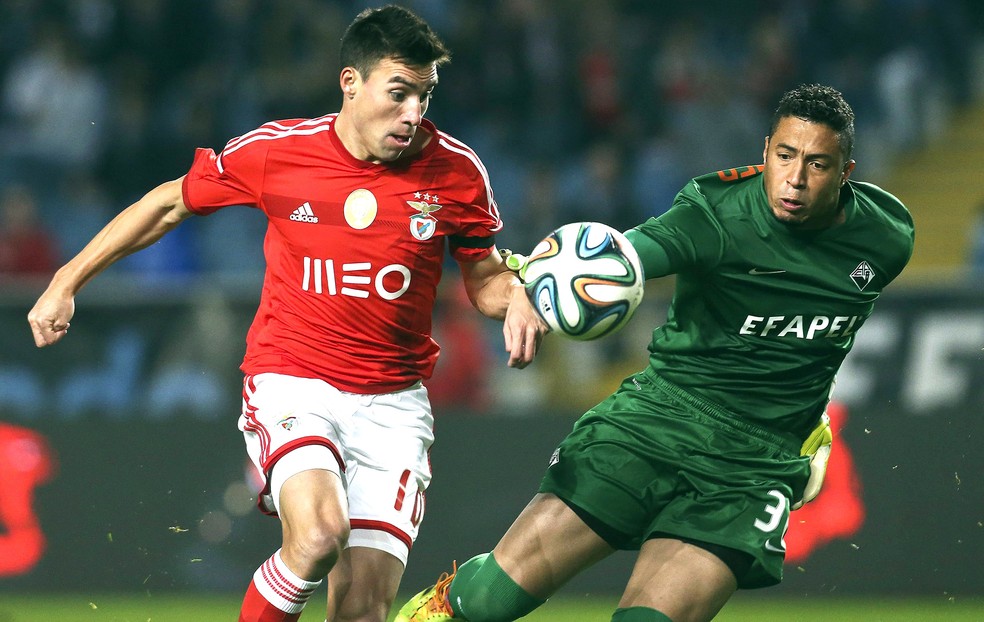 Nico Gaitán foi ídolo no Benfica — Foto: Agência EFE