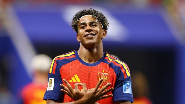 Lamine Yamal em Espanha x Ar&aacute;bia Saudita