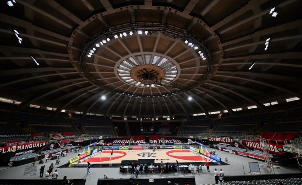 Maracan&atilde;zinho recebe Flamengo x S&atilde;o Paulo &mdash; Foto: Reprodu&ccedil;&atilde;o Twitter NBB