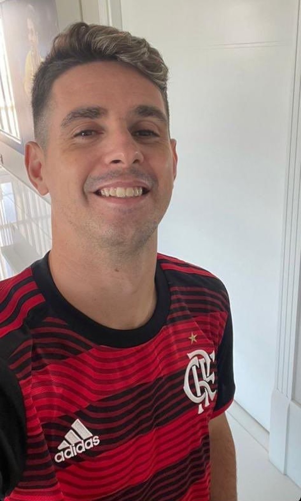 Oscar com a camisa do Flamengo — Foto: Reprodução