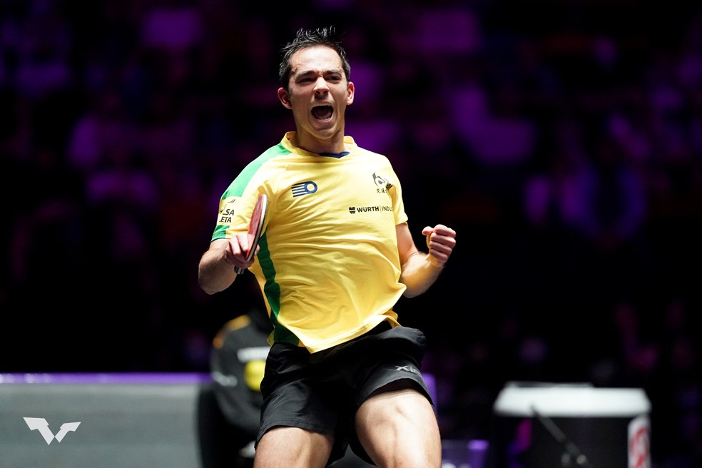 Hugo Calderano vence alemão e vai às quartas do WTT de Macau, na China