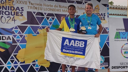 Com sete ouros, Acre conquista 13 medalhas no Torneio Norte de Natação de Clubes, em Macapá - Foto: (Divulgação/Faea)