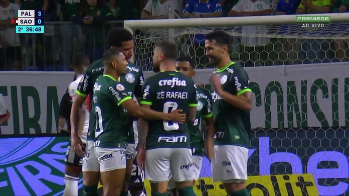 VÍDEO: Veja os melhores lances da goleada do Palmeiras sobre o