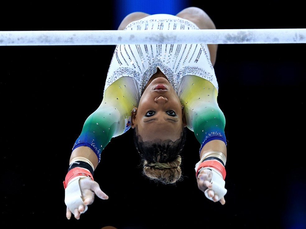 Rebeca Andrade no Mundial de ginástica artística — Foto: Ricardo Bufolin/CBG