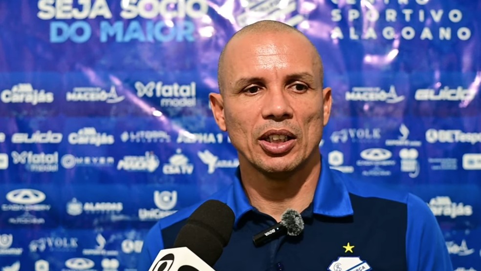 Higo Magalhães fala da partida contra o Confiança, pela semifinal da Copa do Nordeste — Foto: Reprodução/CSA