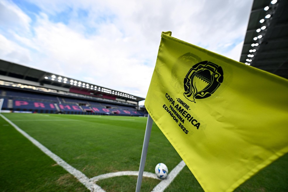 Copa América Feminina sendo disputada em Quito, no Equador — Foto: Staff Images Woman/CONMEBOL