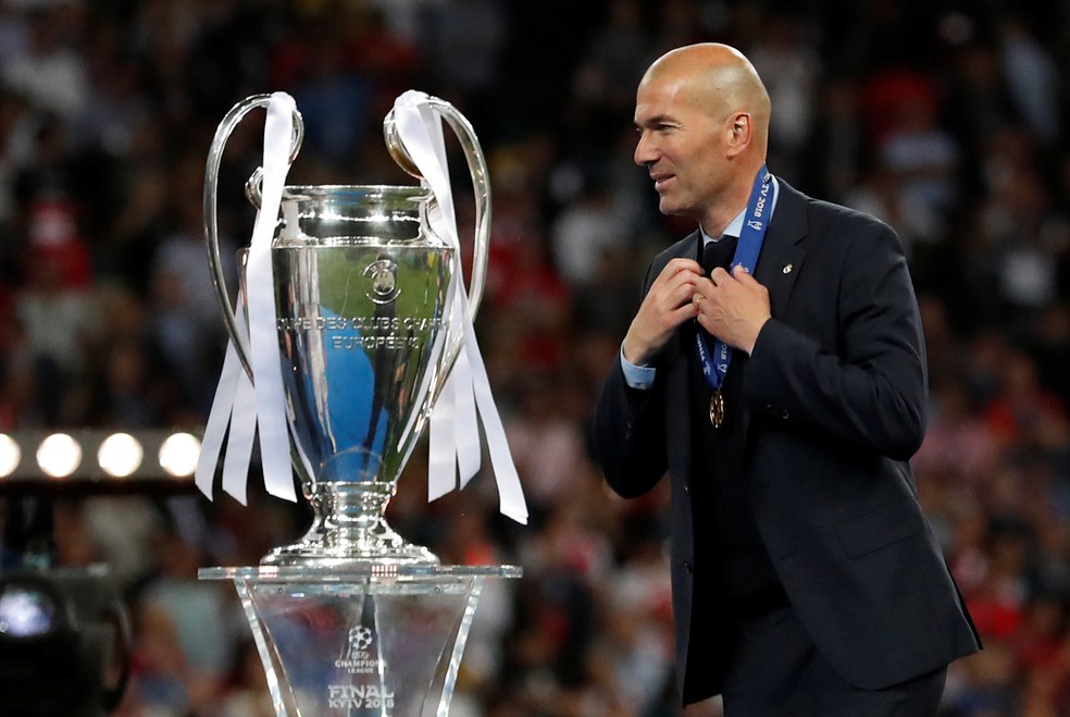 Zidane campeão Real Madrid Champions League Liga dos Campeões — Foto: Andrew Boyers/Reuters