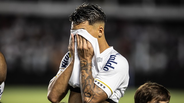 Marcos Leonardo em Santos x Fortaleza