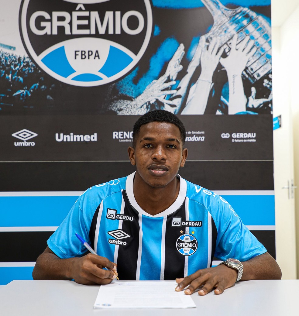 Ryan Danilo, panamenho da base do Grêmio — Foto: Divulgação/Grêmio