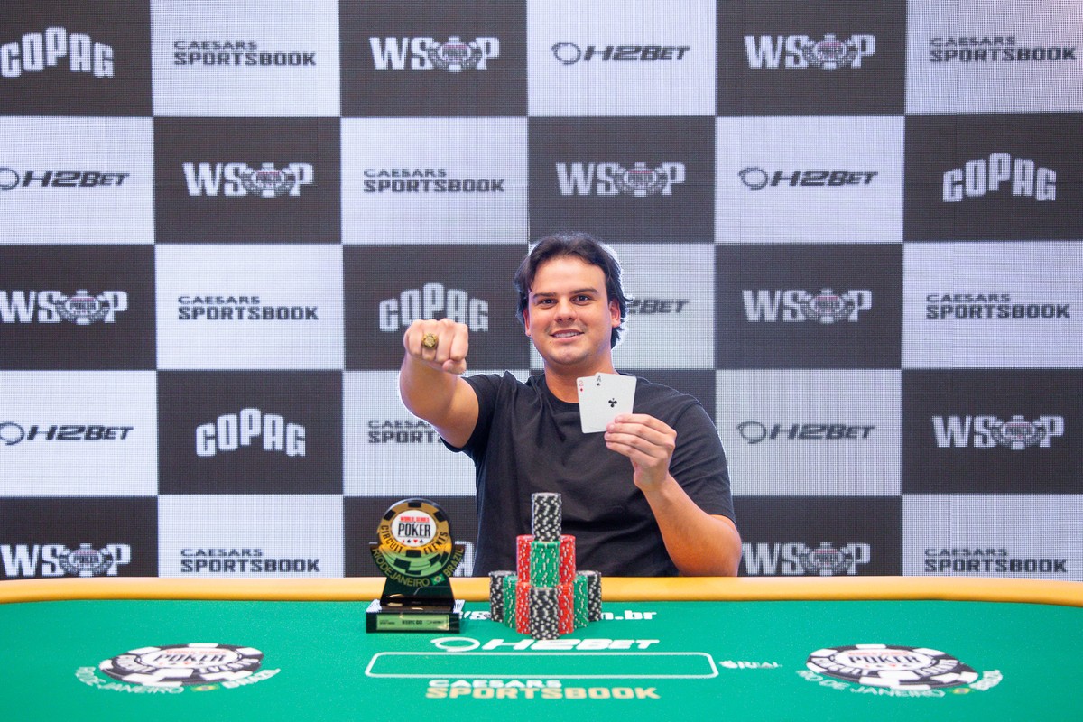 Poker Herbert Farias conquista anel da WSOP e fatura mais de R 200