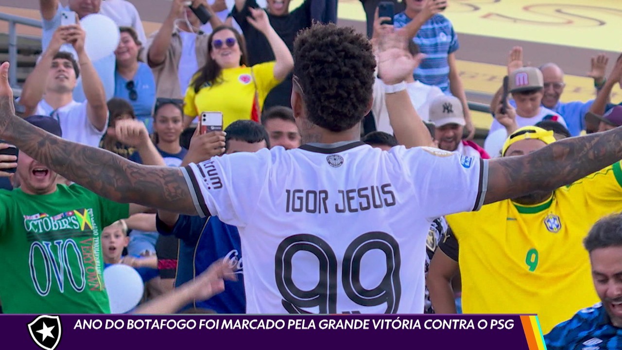 Há um ano, Botafogo vencia PSG com gol de Igor Jesus: "Traz o homem de volta", brinca atacante