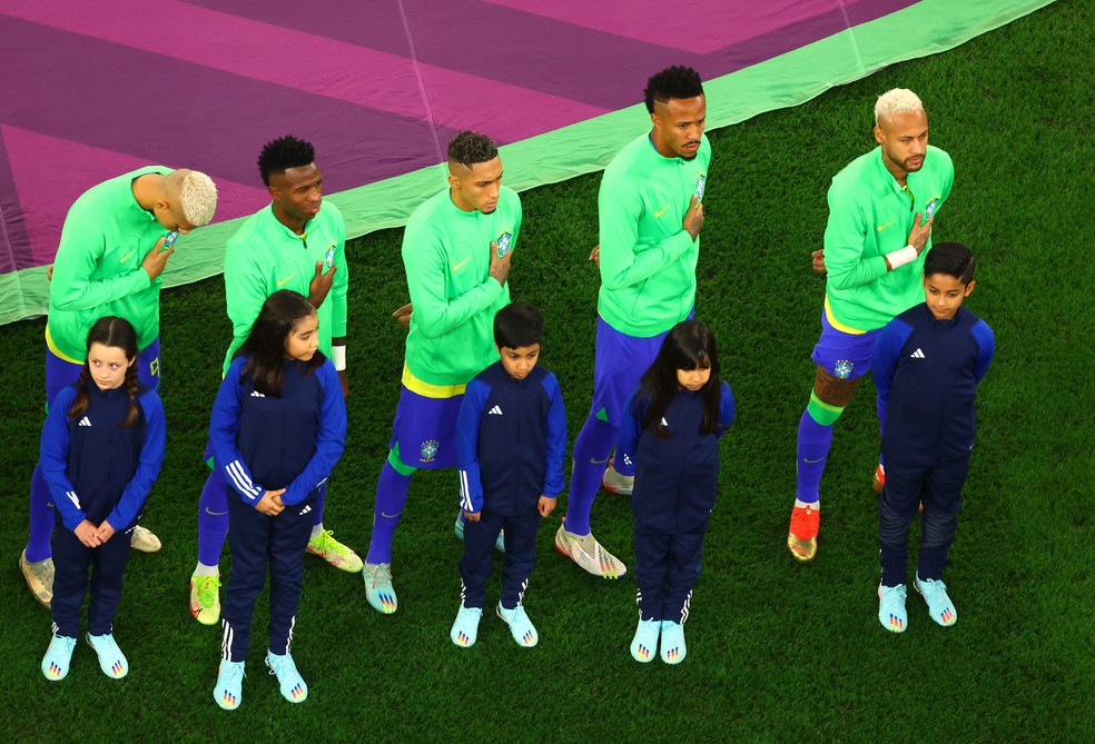 Croácia x Brasil pelas quartas de final da Copa do Mundo 2022 — Foto: REUTERS/Fabrizio Bensch