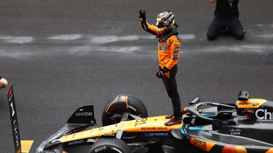 PIASTRI CONTROLA PROVA E VENCE GP DA CHINA; BORTOLETO É 17º - Pole position, australiano fez prova tranquila na madrugada deste domingo no Circuito de Xangai, com o colega Norris completando a dobradinha da McLaren em segundo lugar. Russell foi terceiro