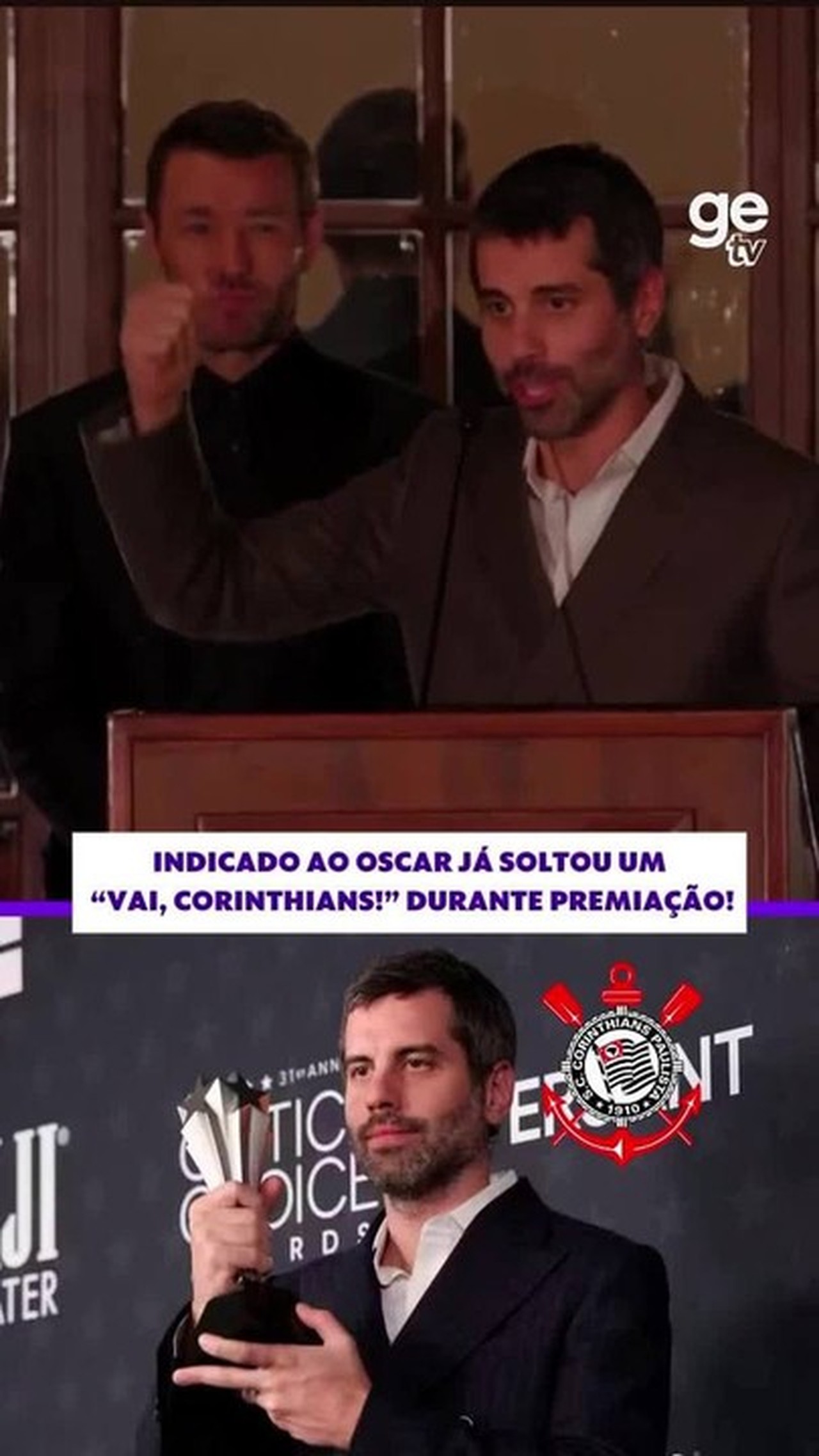 Diretor de fotografia indicado ao Oscar exalta Corinthians e gera repercussão nas redes sociais