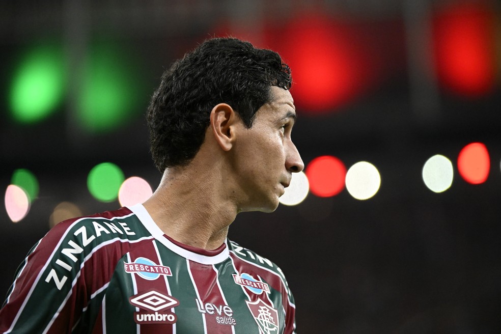 Ganso em Fluminense x Flamengo pelo jogo de ida das oitavas da Copa do Brasil — Foto: André Durão