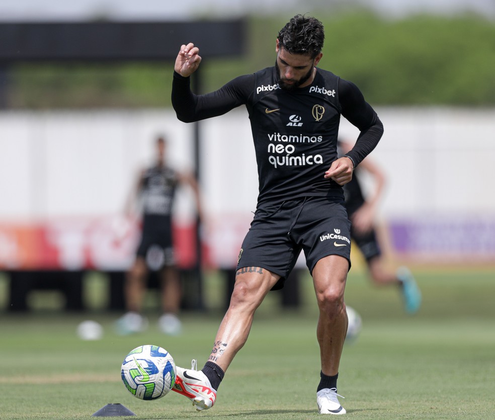 Yuri Alberto em treino do Corinthians — Foto: Rodrigo Coca/Ag. Corinthians