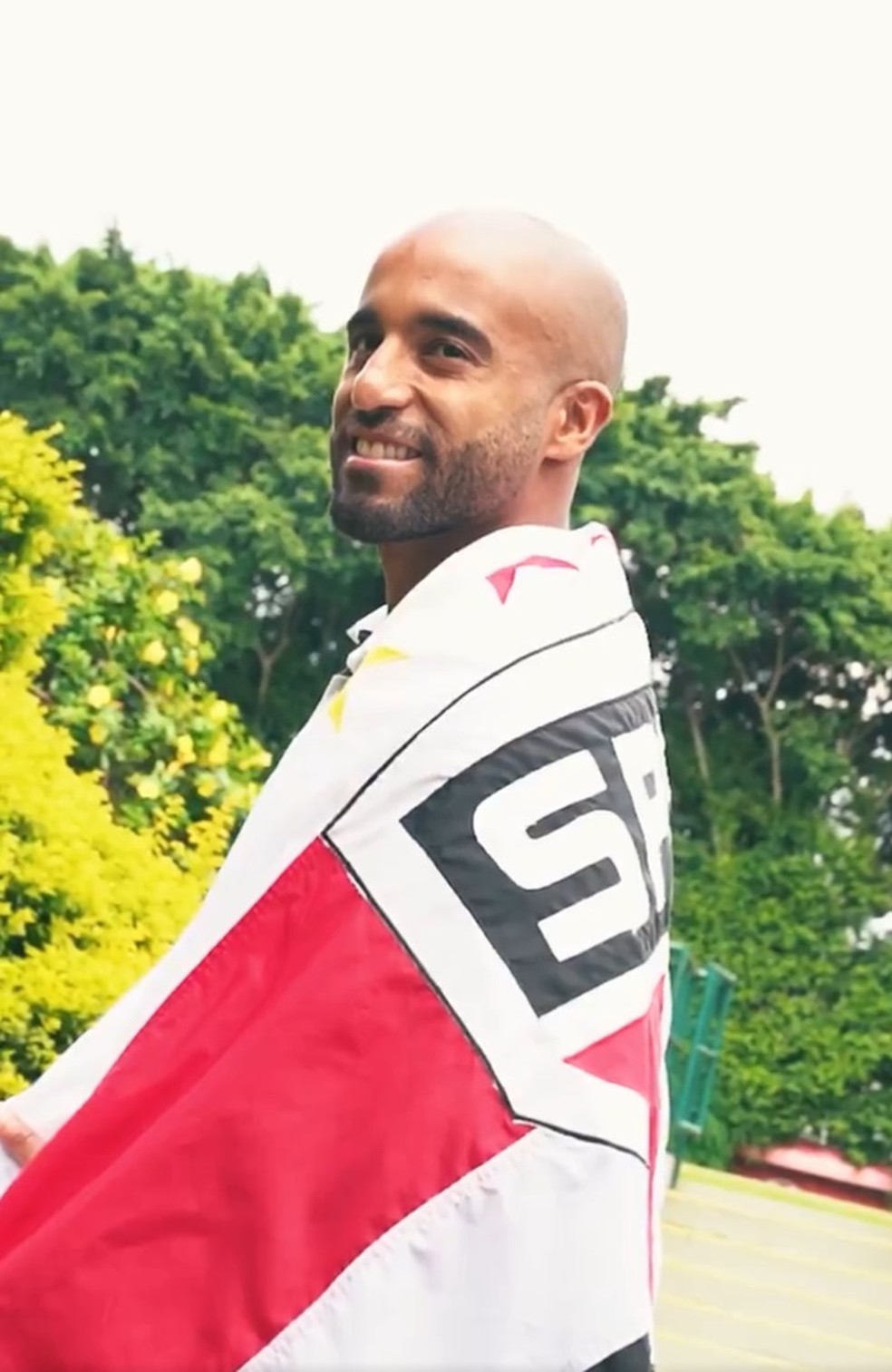 São Paulo anuncia renovação de Lucas Moura até 2026 — Foto: Reprodução